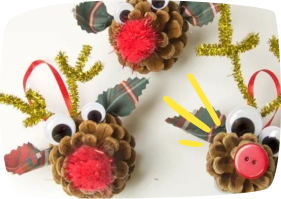 Dieren van dennenappels