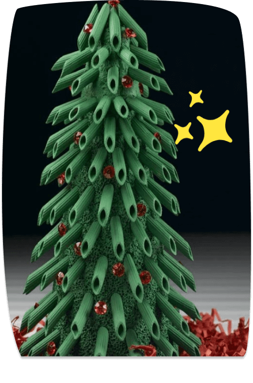 Staande pasta-kerstboom